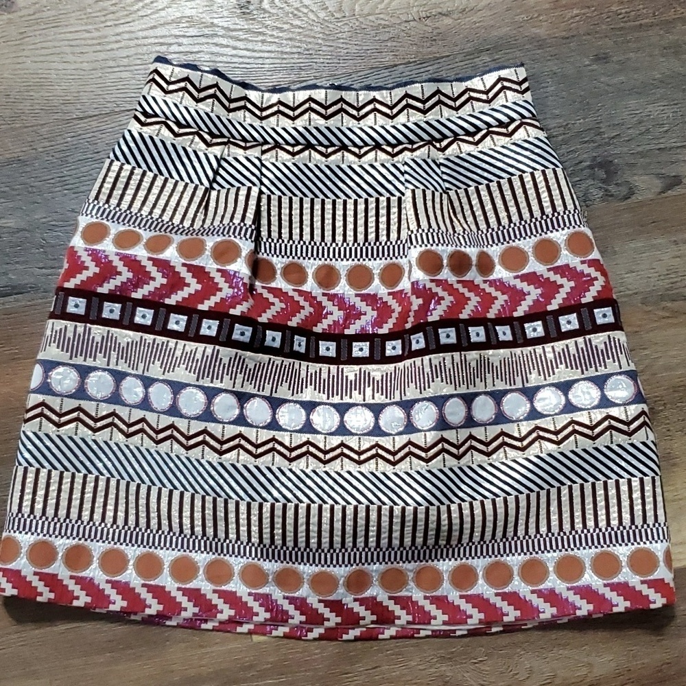 Nomad morgan carper metallic multicolored mini skirt